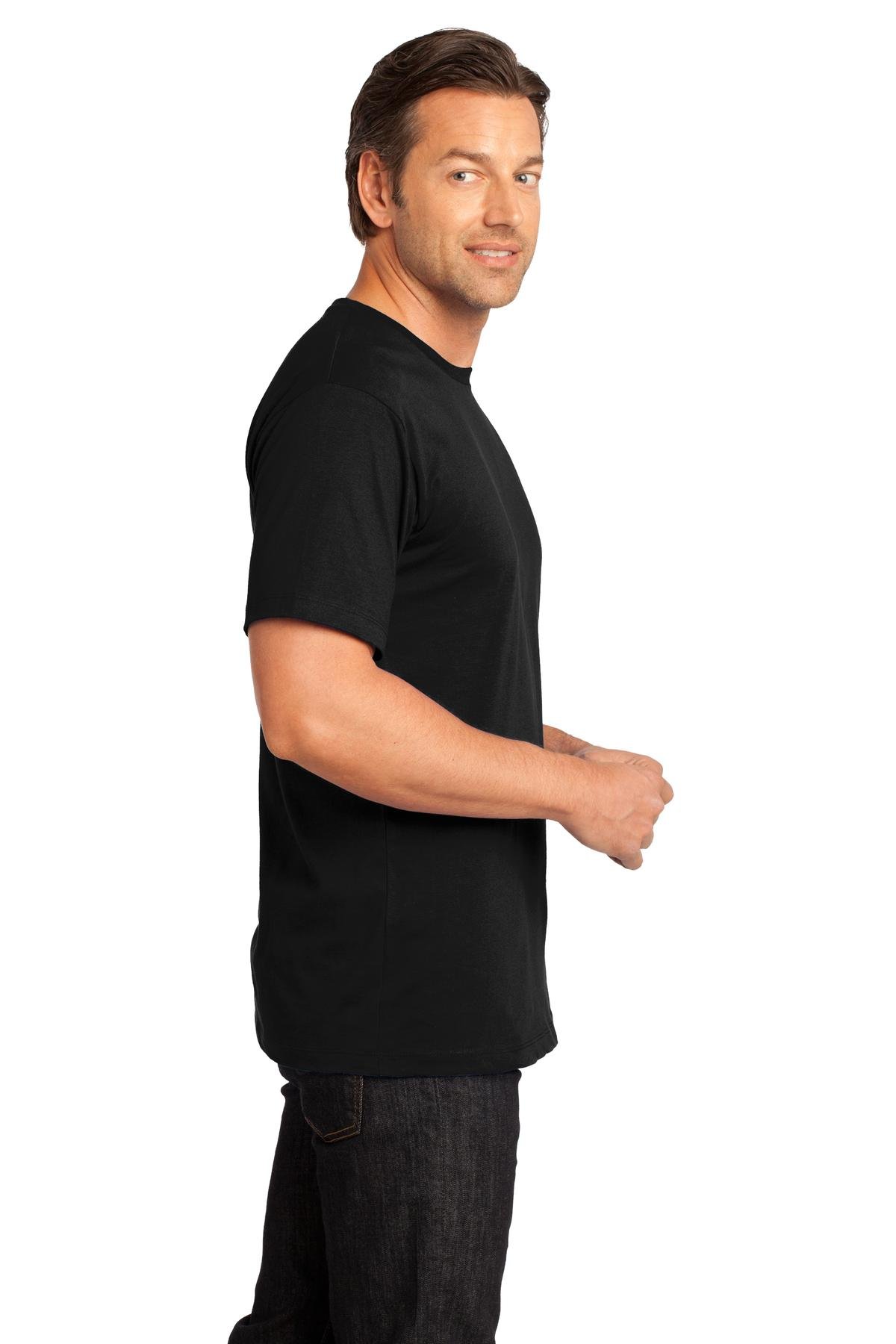 District Made Men's Perfect Weight Crew Tee - Soft Cotton Short Sleeve T-Shirt for Casual Wear & Everyday Comfort | DT104 | Ideal for Workouts, Lounging & Street Style