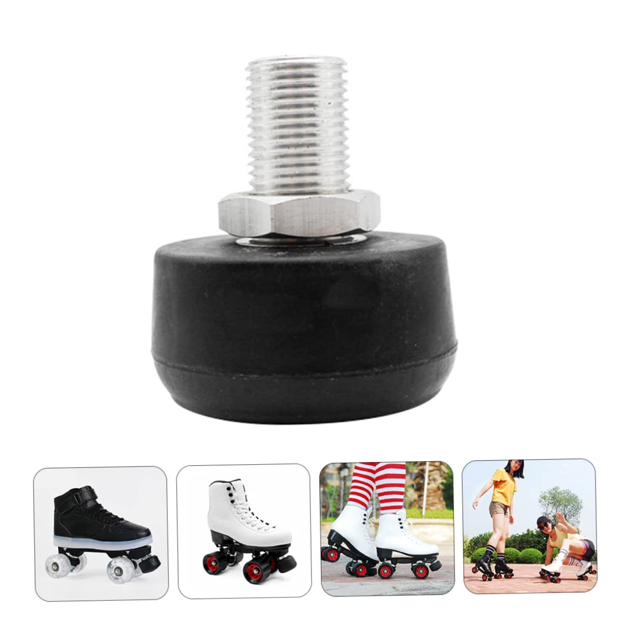 Roller Skate Brake Stoppers - Replacement Toe Plugs & Multipurpose Braking Blocks for Roller Skates - Durable Wheel Stopper Accessories for Sports & Outdoor Skating
