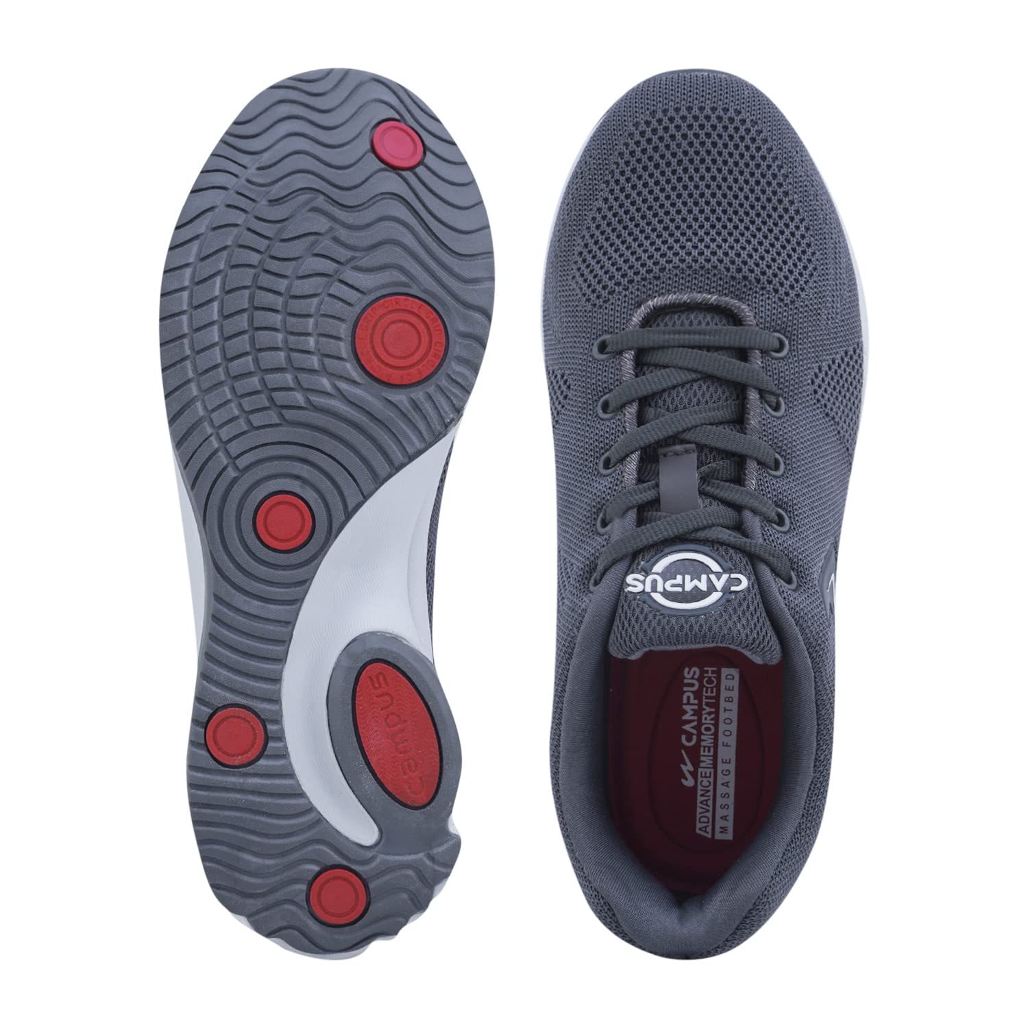 Campus Bogart Men's Lace-Up Running Shoes - Lightweight Breathable Athletic Sneakers for Jogging, Gym & Casual Wear