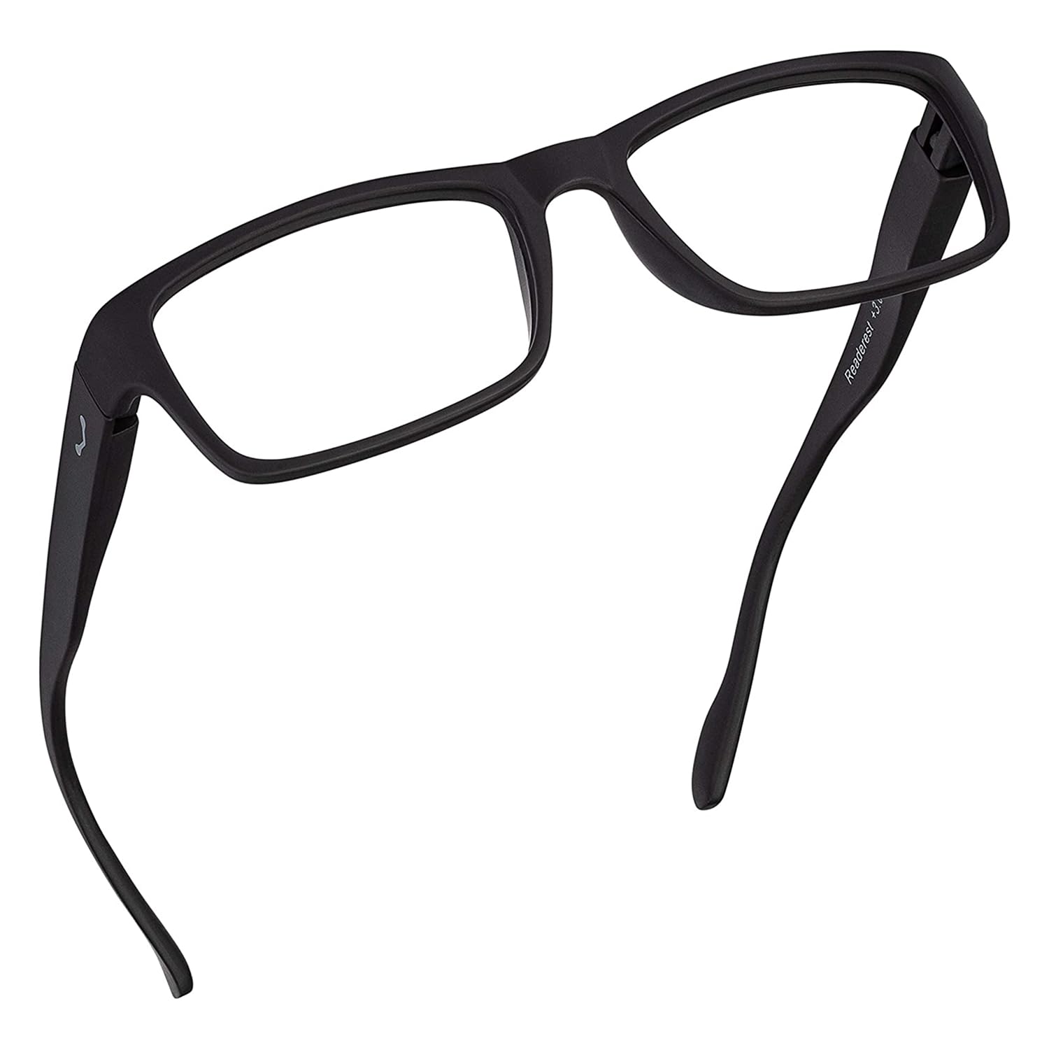 Blue Light Blocking Reading Glasses 1.25 Magnification - Anti Glare Computer Glasses with UV Protection for Men & Women - Thin Reflective Lens for Eye Strain Relief - Perfect for Office Work, Gaming & Screen Time (Black)
