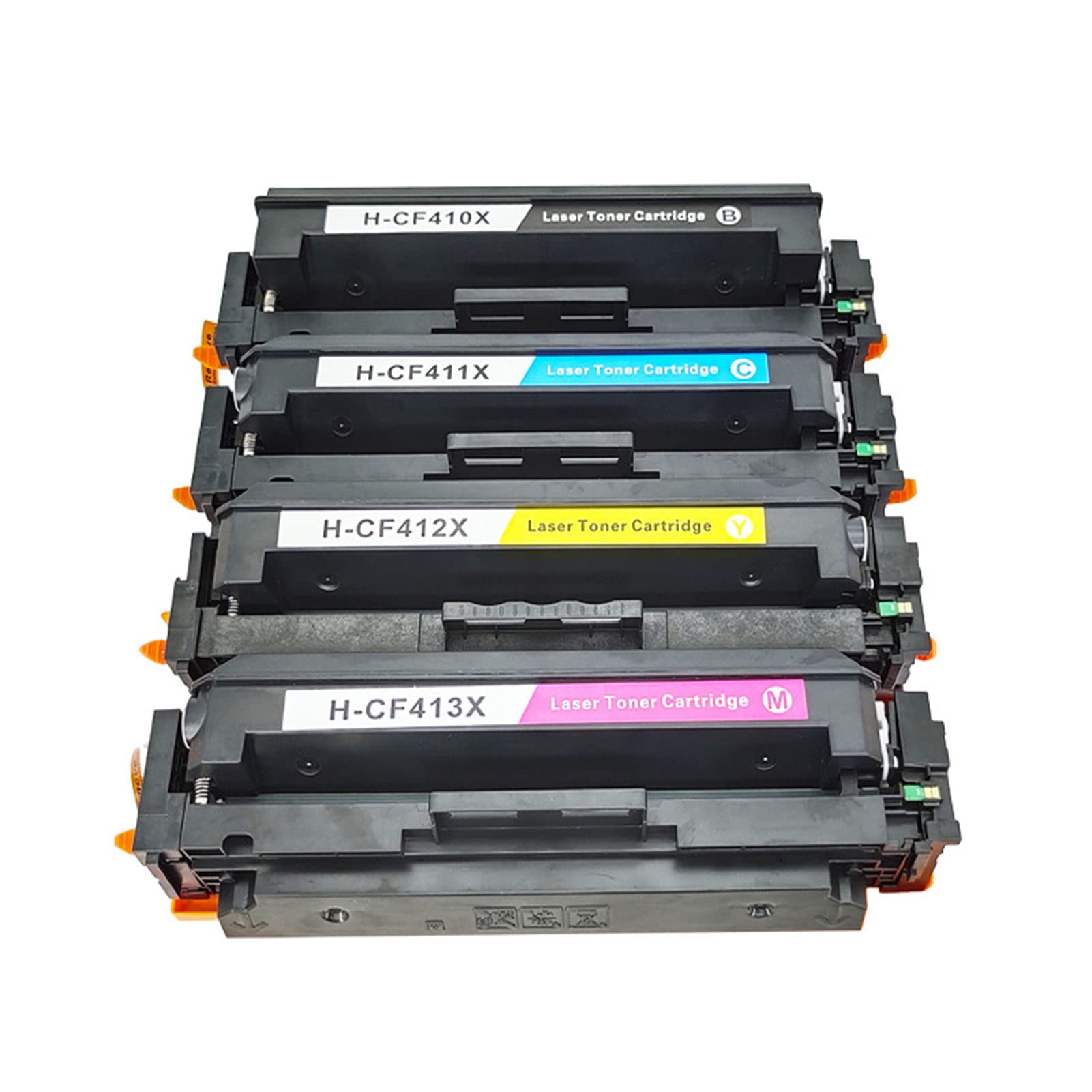 HP CF410X CF411X CF412X CF413X Compatible Toner Cartridges Replacement for Color LaserJet Pro M452dw M452nw M452dn M477fnw MFP M477fdw Printers - High Yield 1-Pack - Perfect for Home & Office Printing Needs