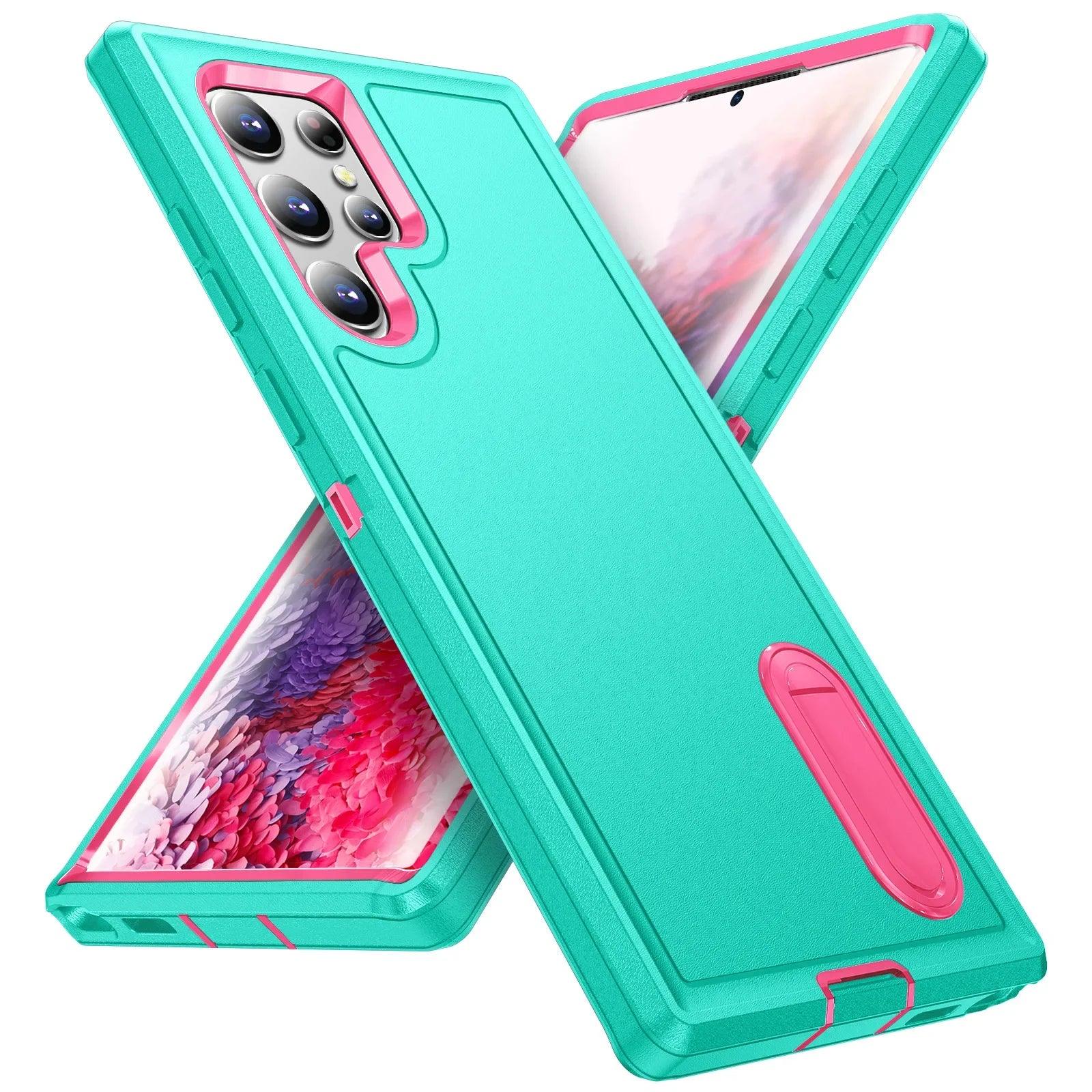 blue pink