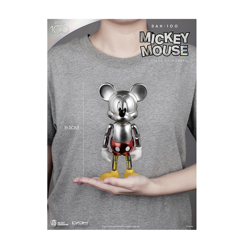 Disney 100 Years of Wonder Mickey Mouse DAH 100 Dynamic 8 Action Heroes Collectible Figure - Perfect for Disney Fans, Collectors & Gift Giving