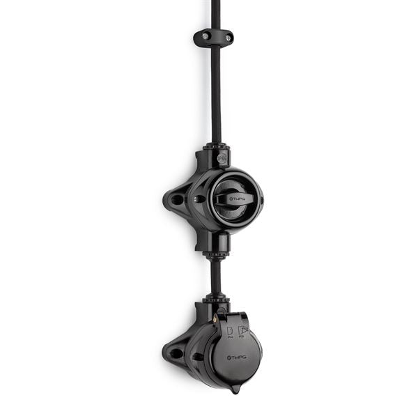 Cable Clamp for Black Electrical Cables - Secure and Organize Wires for Home, Office, and Workshop Use