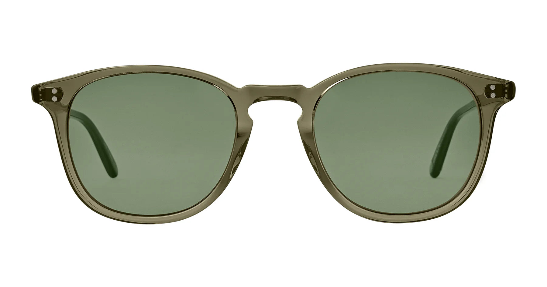 Garrett Leight Kinney 2007 Bio DEOLV/SFP G15 49mm Sunglasses - Classic Retro Style for Men & Women - Perfect for Outdoor Activities, Beach & Driving