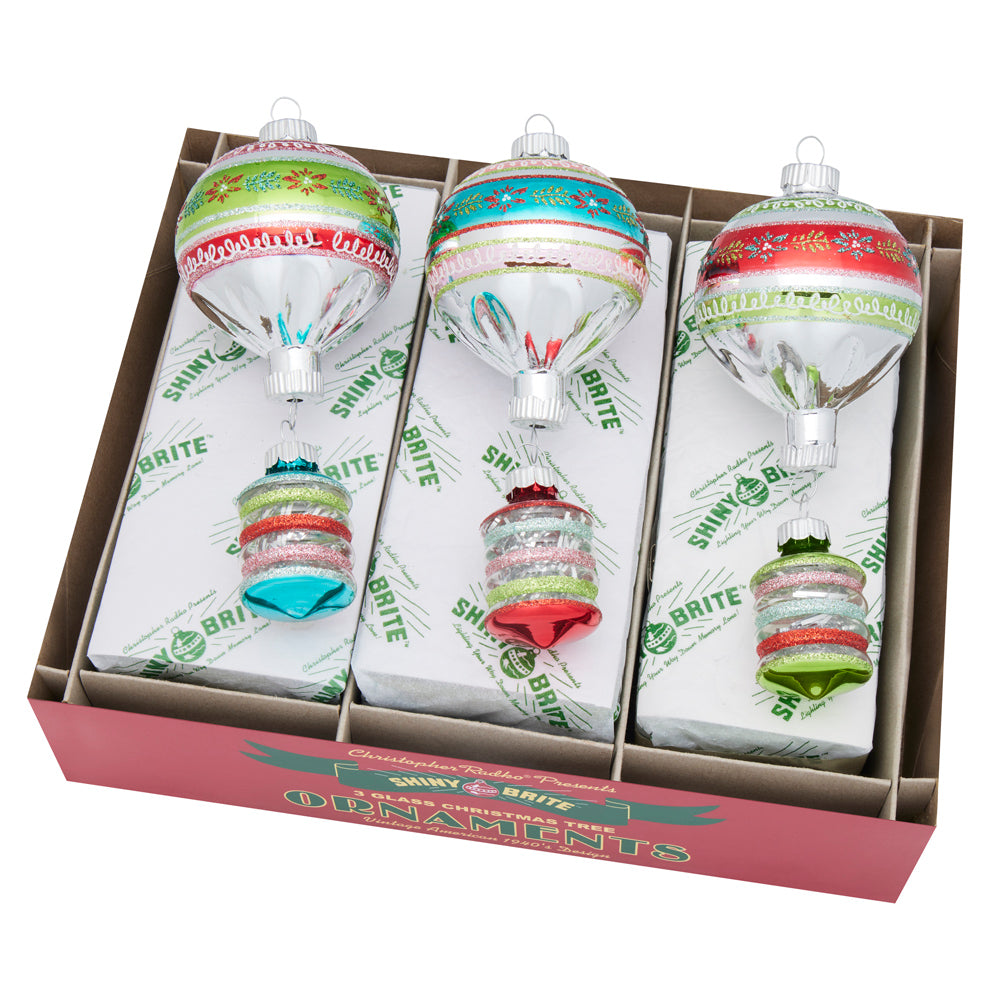 Festive Fete 3-Pack Decorated Party Shapes - Perfect for Birthday Celebrations, Baby Showers & Holiday Decorations