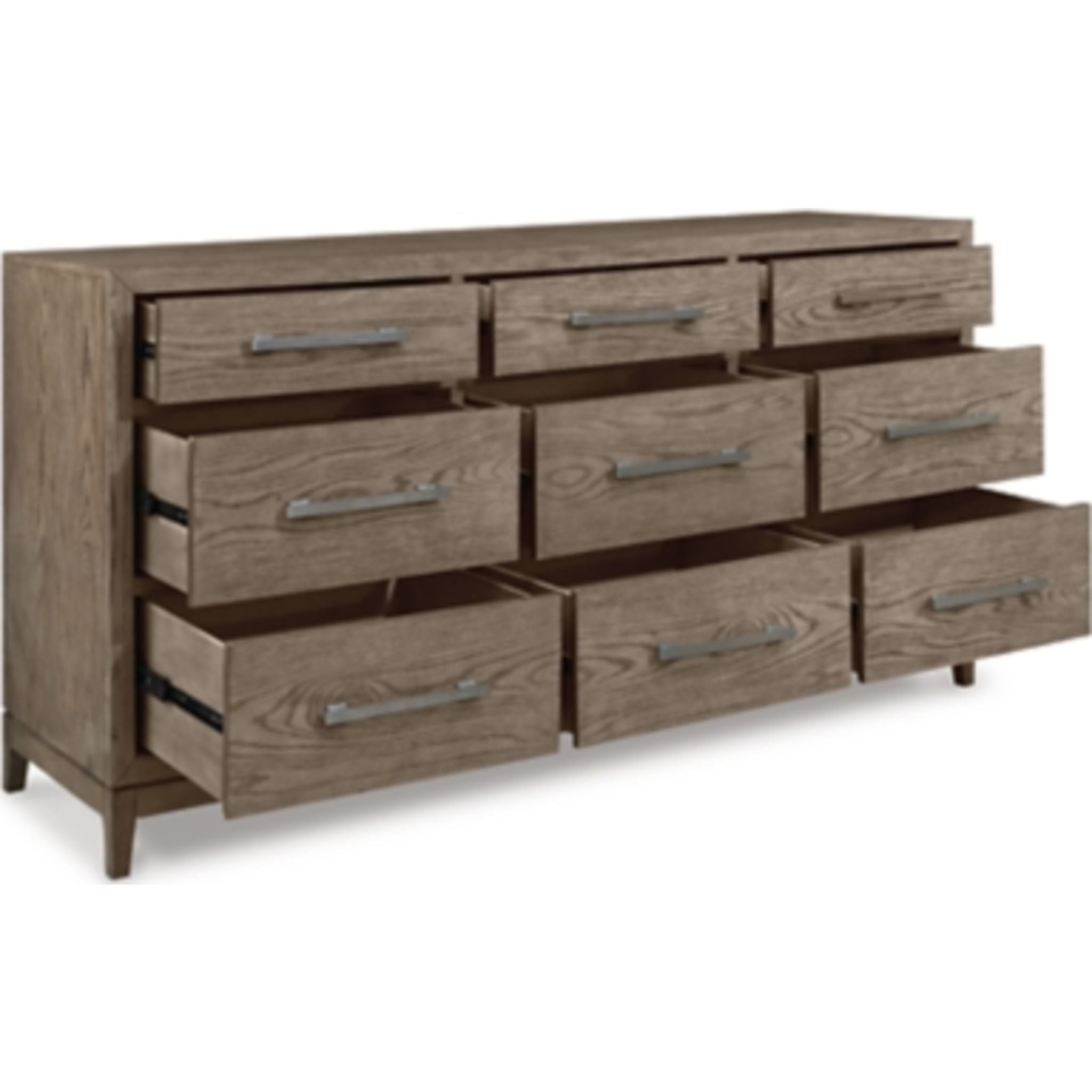Chrestner Dresser - Modern Wooden Dresser with 6 Drawers for Bedroom Storage & Organization | Perfect for Home, Apartment, and Dorm Room Decor