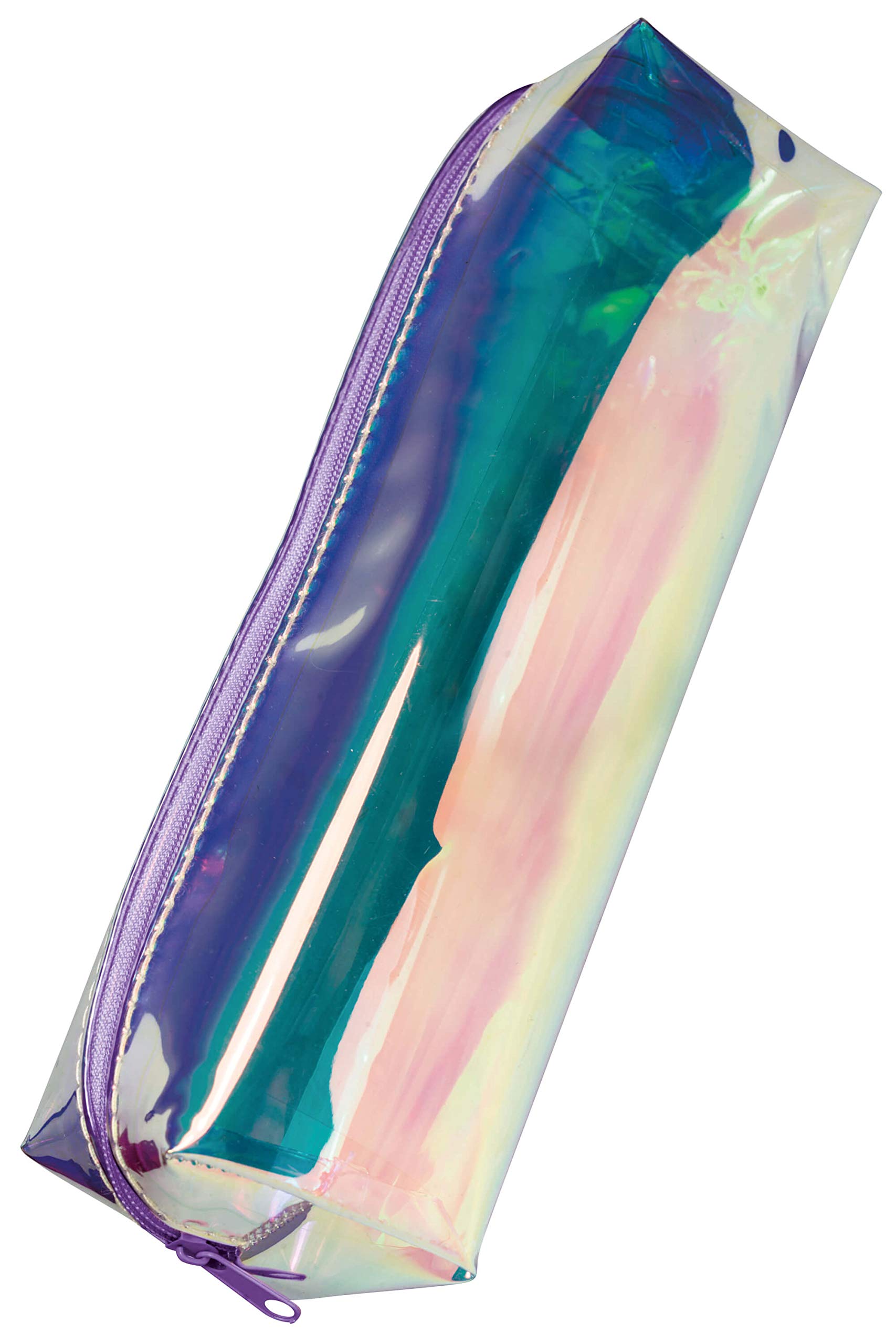Transparent Sparkle Pencil Case for School & Office - 22cm Online Writing Accessories Organizer | Perfect for Students, Artists & Professionals