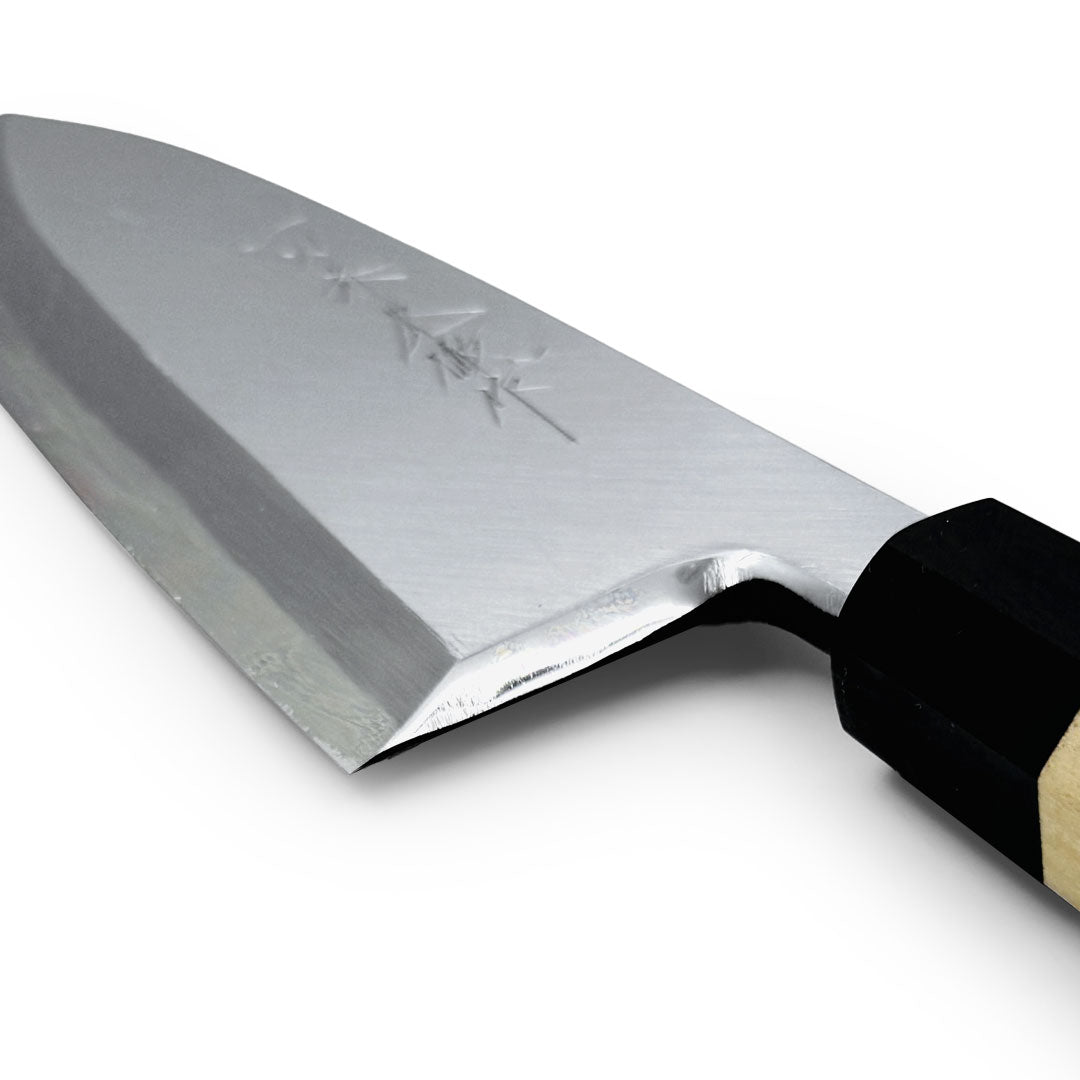 Ittosai Kotetsu White #2 Deba Knife 210mm (8.2 Inch) - Left Handed Japanese Chef Knife for Sushi, Fish Filleting & Professional Kitchen Use