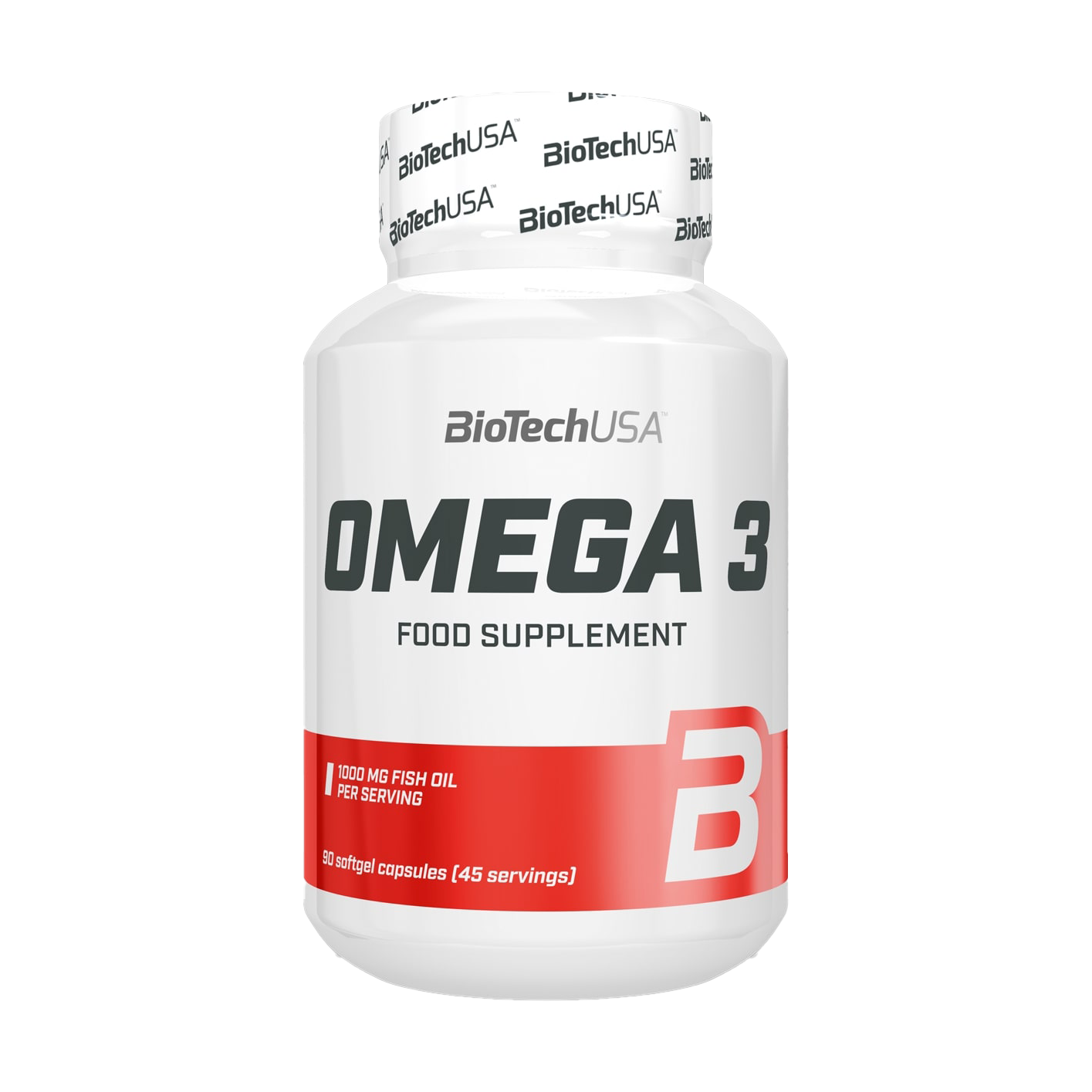 BioTechUSA Omega 3 Fish Oil Supplement - 90 Softgel Capsules for Heart, Brain & Joint Health - Supports Cardiovascular Function & Cognitive Performance
