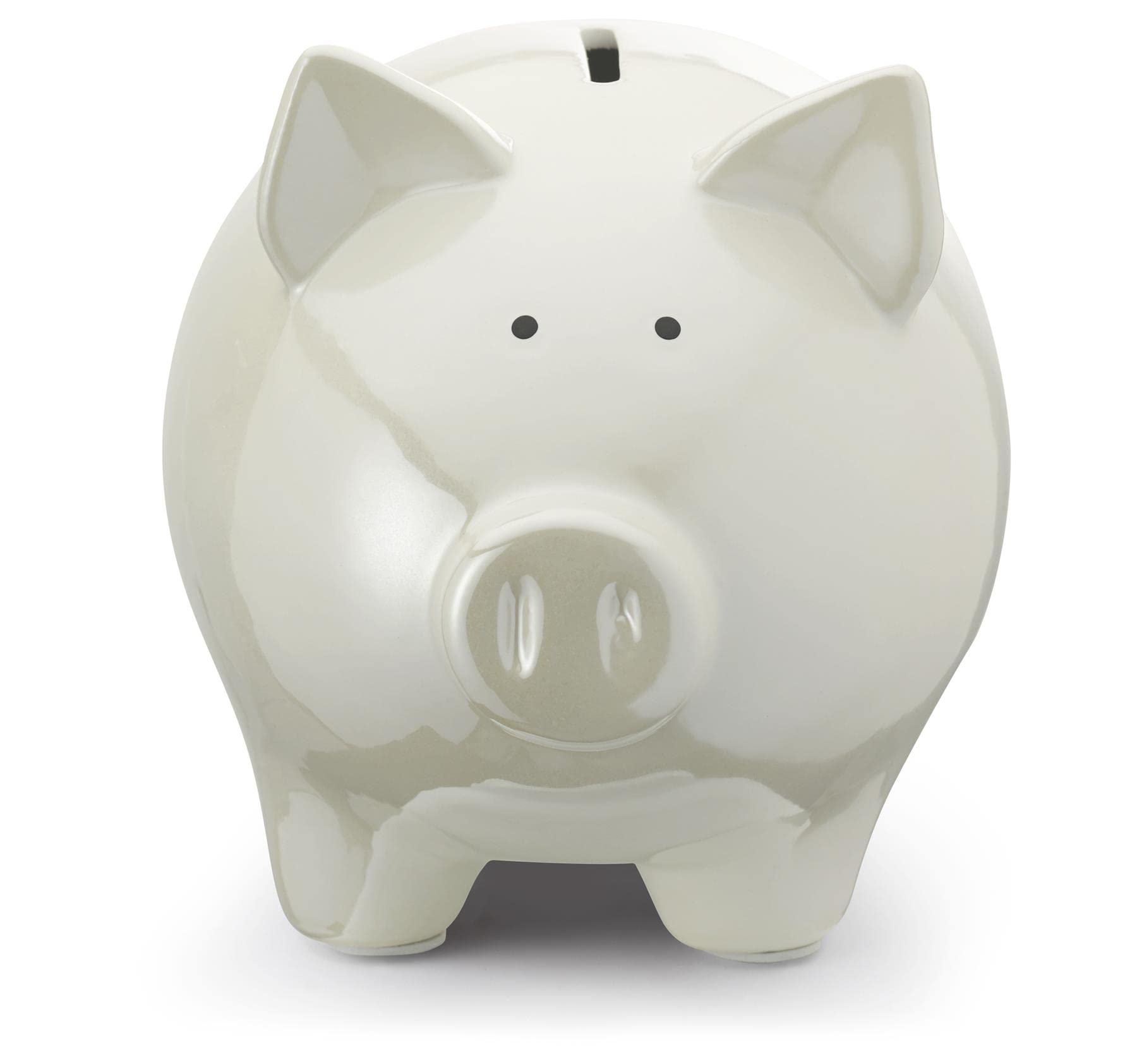 Mousehouse Gifts - Large White Piggy Bank for Kids, Cute Pig-Themed Money Box for Children Ages 3+, Perfect for Birthday Gifts, Savings Education & Room Decor
