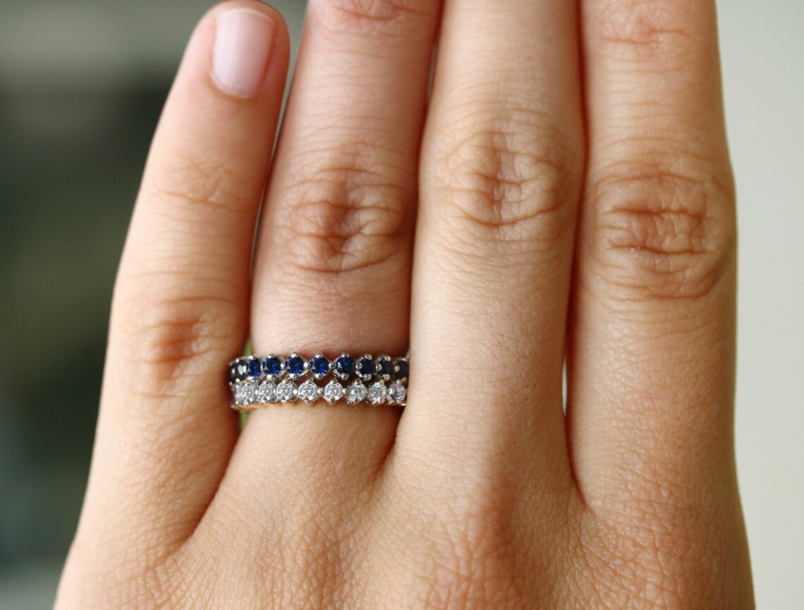 1.0tcw Diamond Wedding Band - Eternity Ring for Women, 14K White Gold Diamond Anniversary Ring, Perfect for Engagement, Wedding & Special Occasions