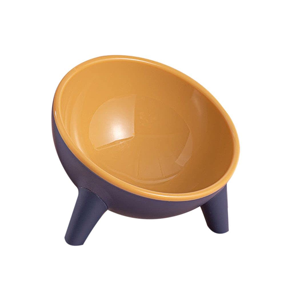Non-Slip 15° Angle Cat Food & Water Bowl - Wide Shallow Design for Whisker Fatigue Relief, Cervical Stress Prevention - Pet Safe Food-Grade PET Material - Perfect for Kittens, Adult Cats & Small Dogs - Ideal for Home, Travel & Vet Visits