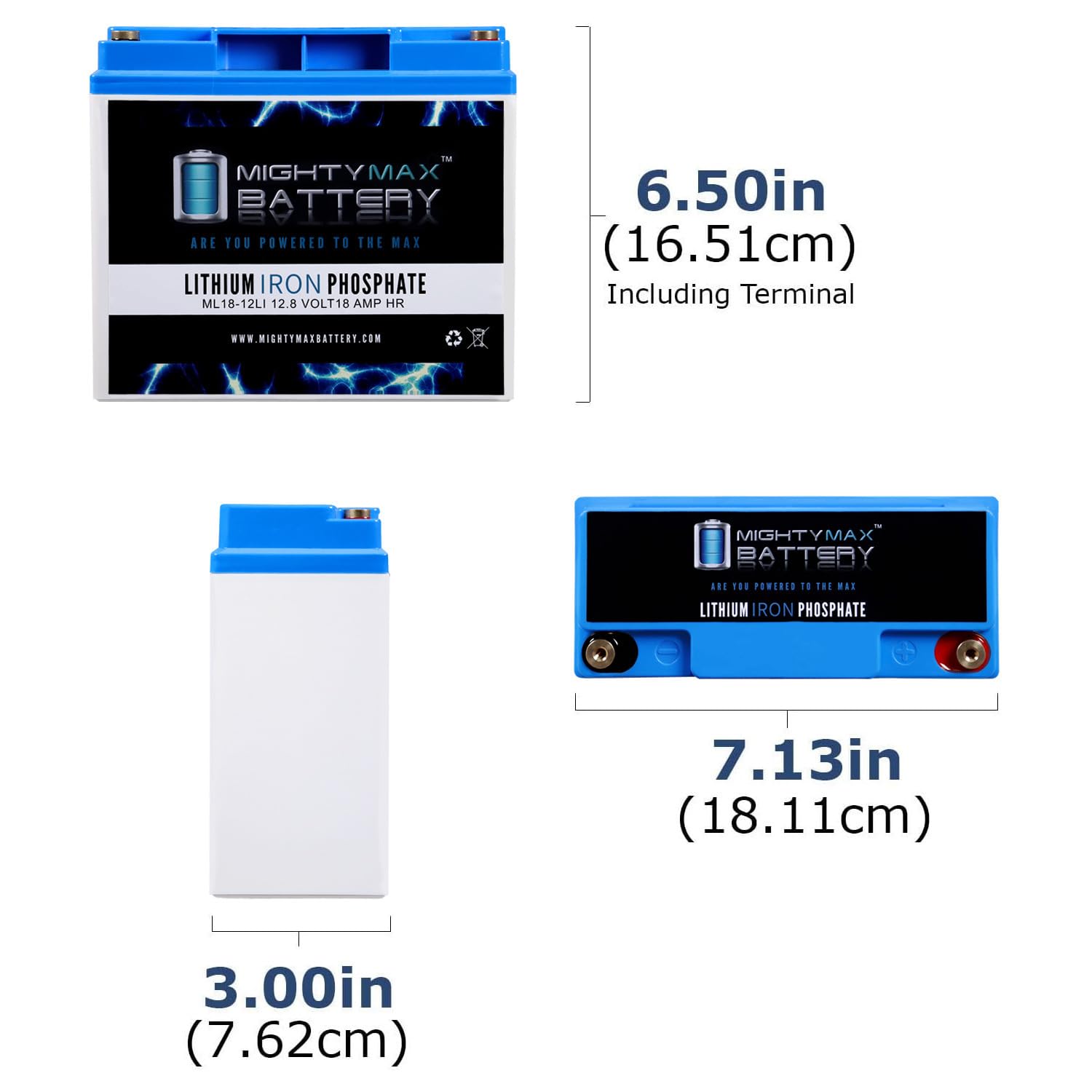 Mighty Max 12V 18AH Lithium Battery Replacement for Sonnenschein A512170G5 - Perfect for Solar Power Systems, Emergency Backup & Medical Equipment