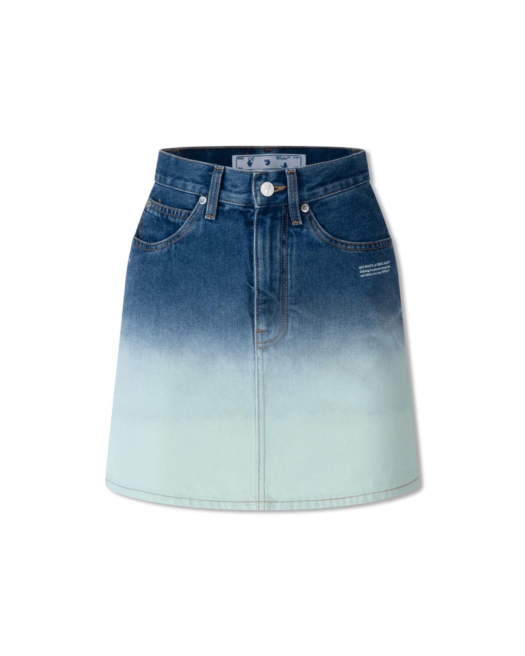 Trendy Ombre Denim Mini Skirt for Women | High Waisted Stretch Denim Short Skirt | Perfect for Summer Outfits, Beach Vacations & Casual Street Style