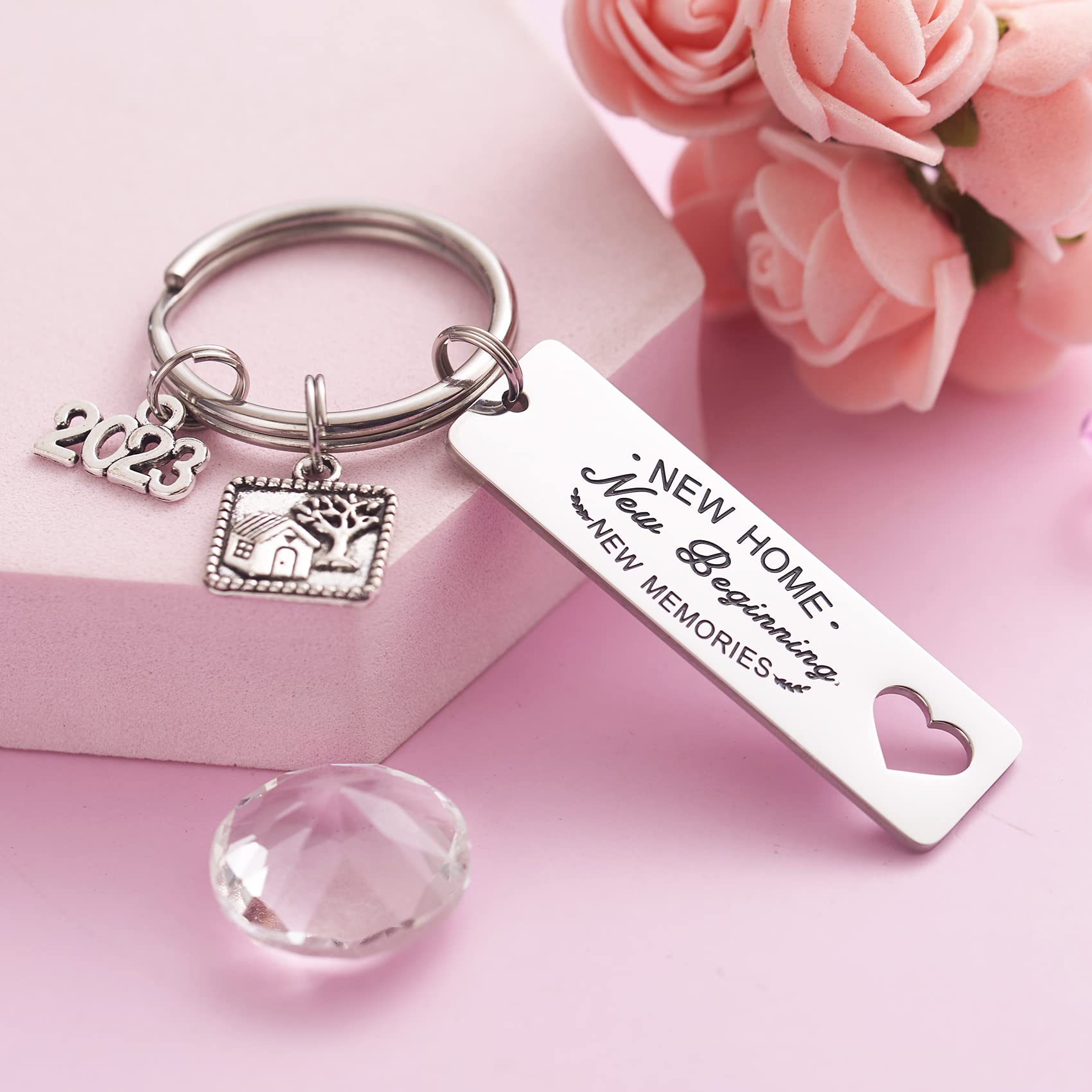 2023 Best Housewarming Gifts for New Homeowners - Elegant House Keychains & New Home Keychain Set - Perfect for Housewarming Parties, First Home Celebrations & Welcome Gifts
