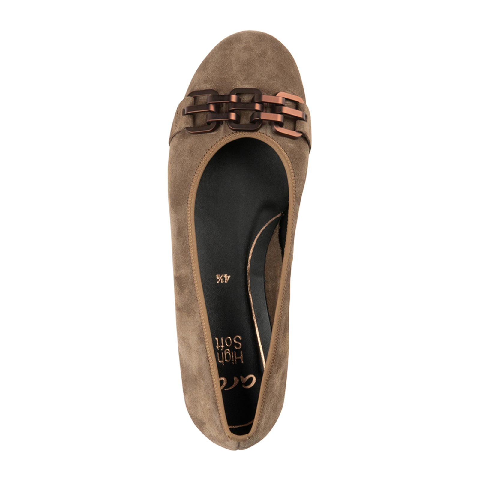 Ara Scout Chain Flat Shoes for Women - Comfortable Sesame Suede Loafers | Perfect for Office, Casual Outfits & Everyday Wear