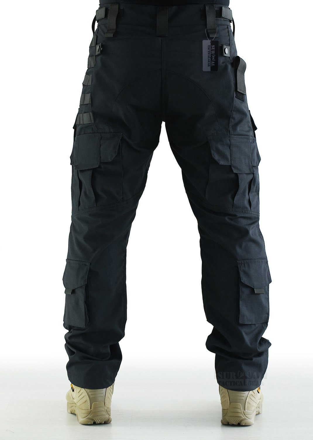 Tactical Pants for Men - MOLLE Ripstop Combat Trousers with Army Camo - Durable Hunting & Outdoor Pants for Hiking, Airsoft & Military Use