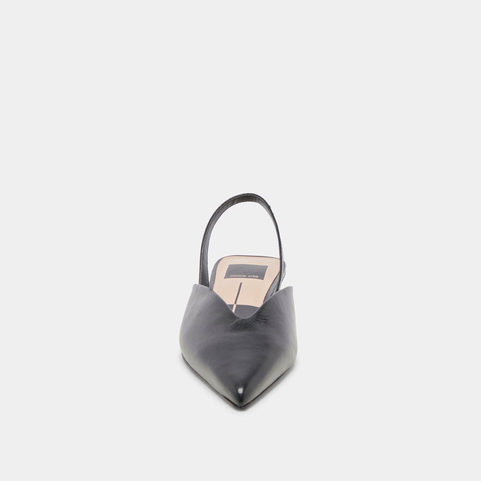 BYANCA Women's Black Leather Flats - Comfortable Slip-On Shoes for Work, Office & Casual Wear