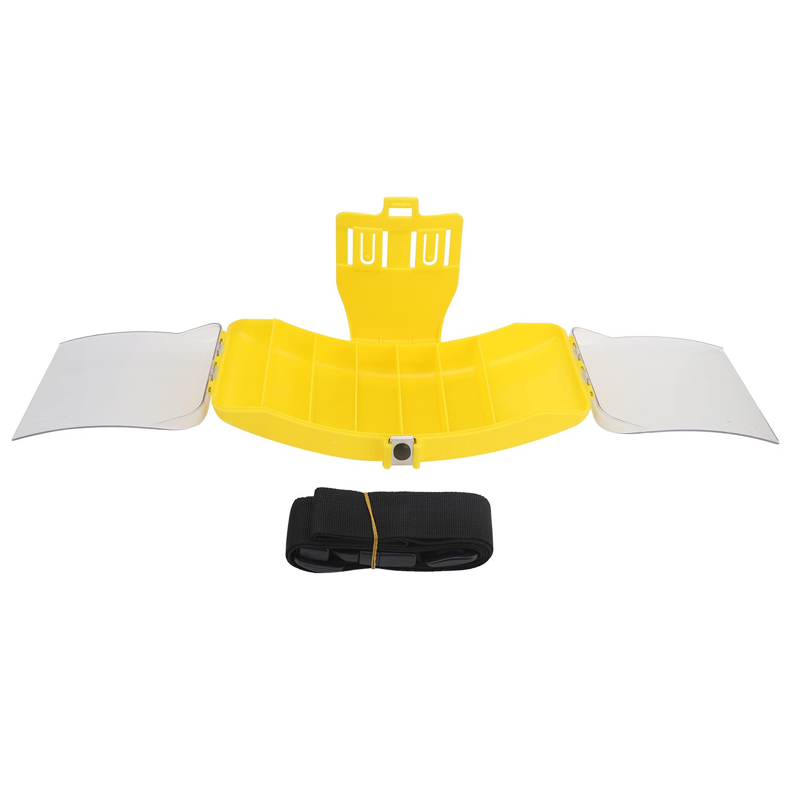 Ubersweet® Waterproof Fishing Tackle Box - Durable Chemical-Resistant Waist Pack for Saltwater & Freshwater Fishing (Yellow) - Perfect for Beach, Lake, and Boat Fishing Trips