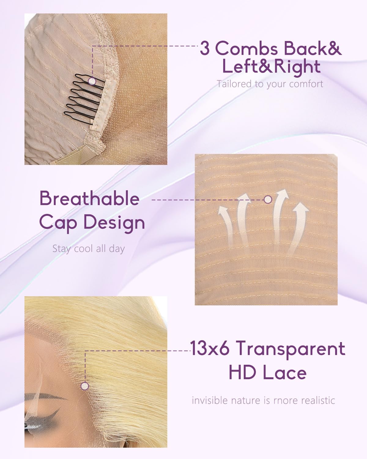 30 Inch 613 Blonde Human Hair Lace Front Wig - 13x6 HD Lace Frontal with Pre-Plucked Hairline & Baby Hair - 200% Density Body Wave for Daily Wear, Parties & Special Occasions