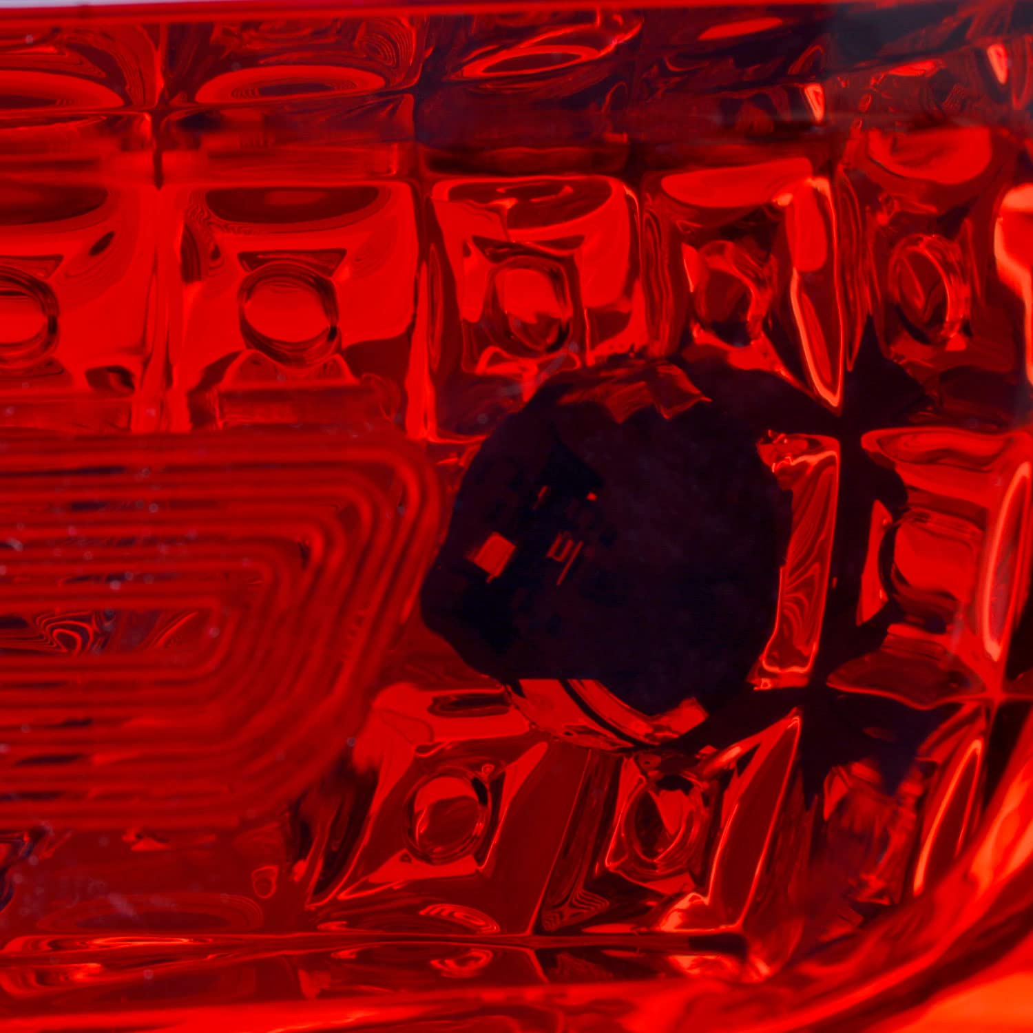 AKKON Red Lens Tail Brake Lights Pair for 2013-2019 Chevy Trax LS (Halogen Type) - Driver & Passenger Side Replacement - Enhances Safety & Style for Night Driving and Car Customization