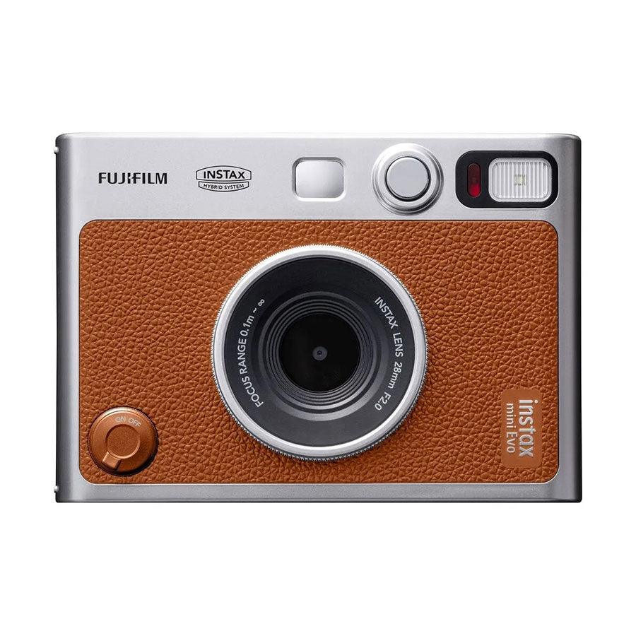 FUJIFILM Instax Mini Evo Instant Hybrid Camera - Brown | Compact Digital & Analog Film Camera for Travel, Parties & Memory Keeping