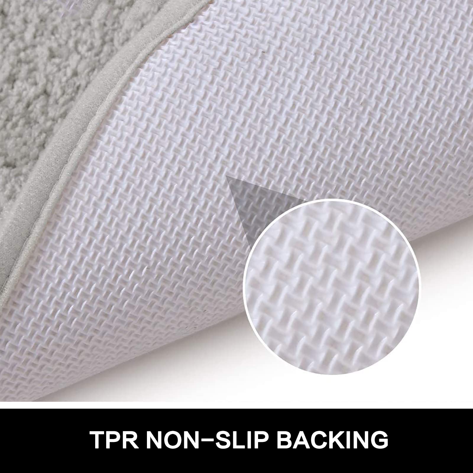 Non-Slip Bath Mat - Extra Large Super Absorbent Shower Mat, Machine Washable Bathroom Rug with Anti-Skid Backing for Tub, Shower & Living Room - Beige 40x60cm - Perfect for Wet Bathrooms & Spa-Like Comfort