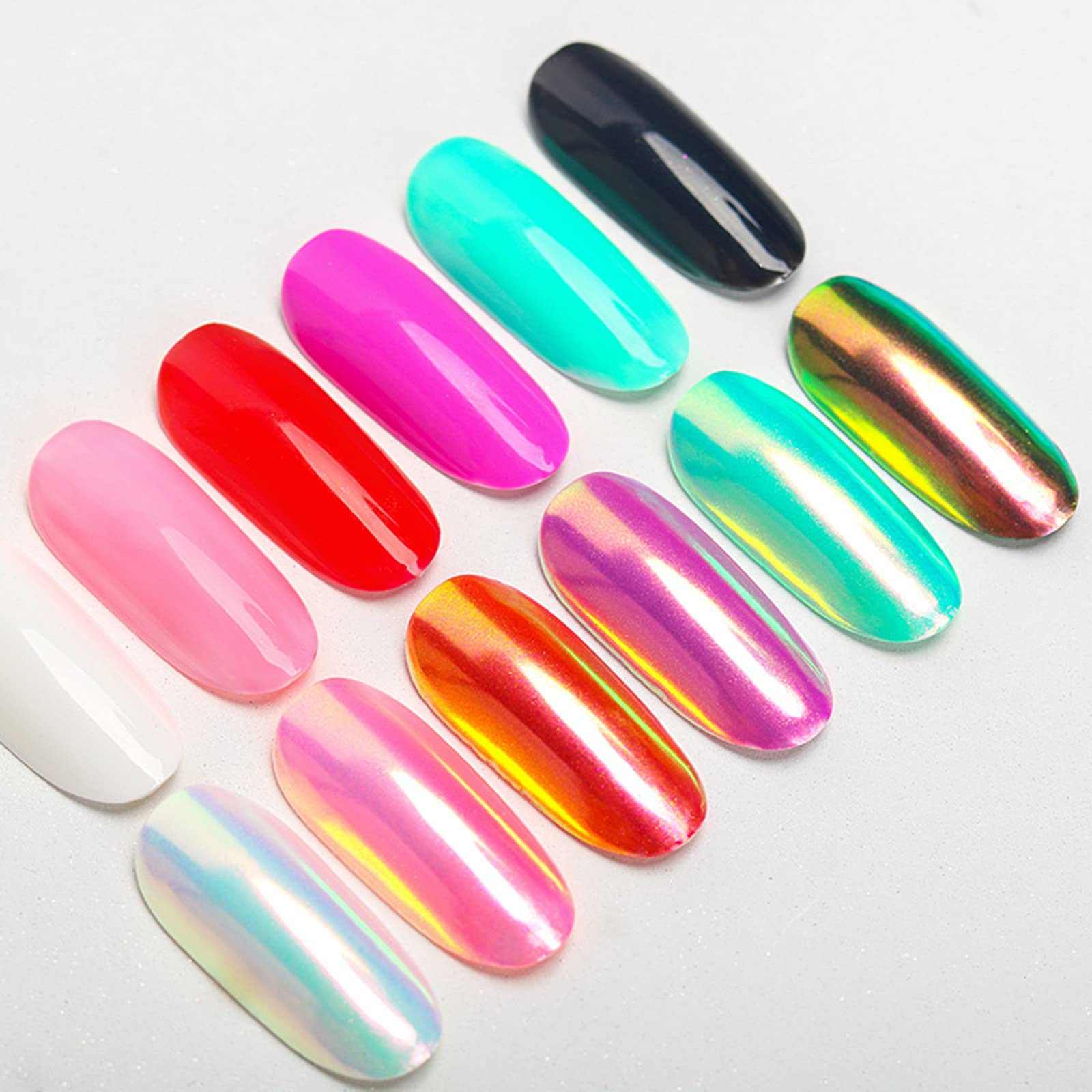 Pearlescent Rose Nail Glitter Powder - Shimmery Mirror Finish for Nails, Jewelry & Shell Crafts - DIY Manicure & Art Projects