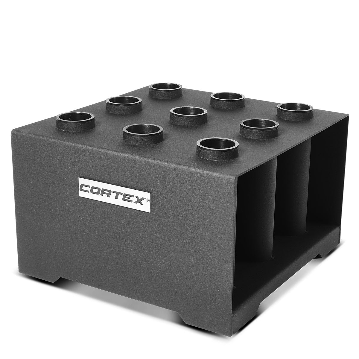 CORTEX Olympic Barbell Holder - Heavy Duty Barbell Storage Rack for Weightlifting & CrossFit - Perfect for Home Gym, Garage, and Fitness Studio