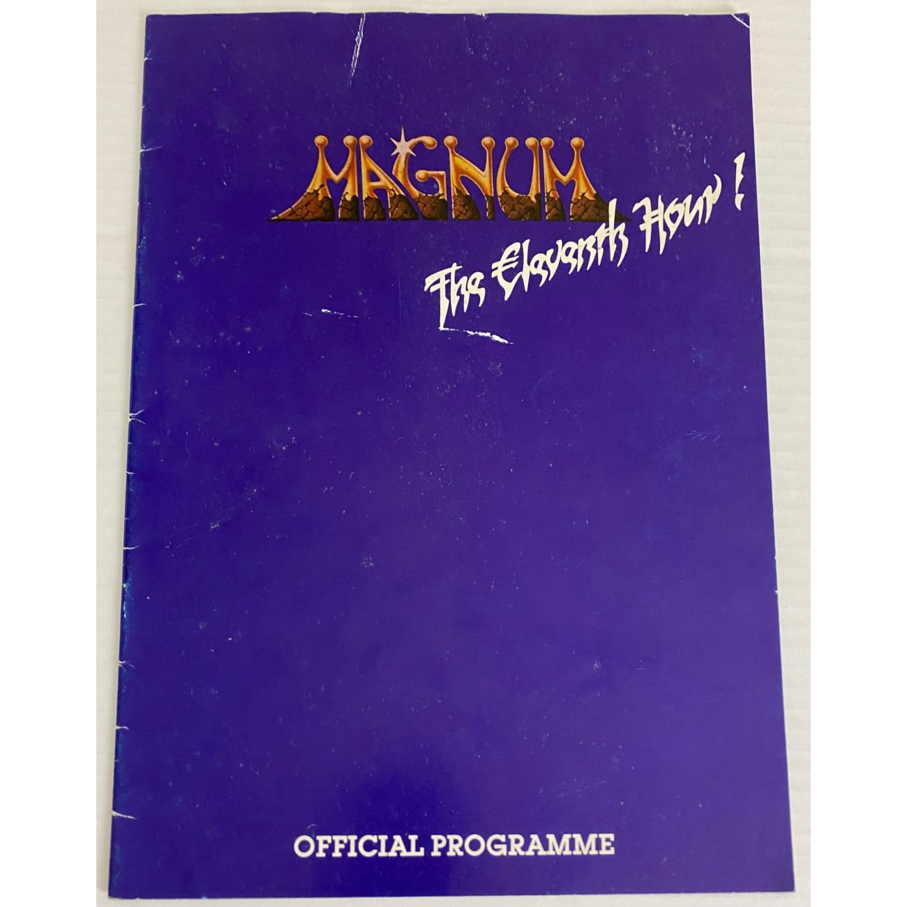 Magnum 1983 The Eleventh Hour Tour UK Program - Vintage Concert Memorabilia for Music Collectors & Rock Fans - Perfect for Display, Gift Giving & Music History Enthusiasts