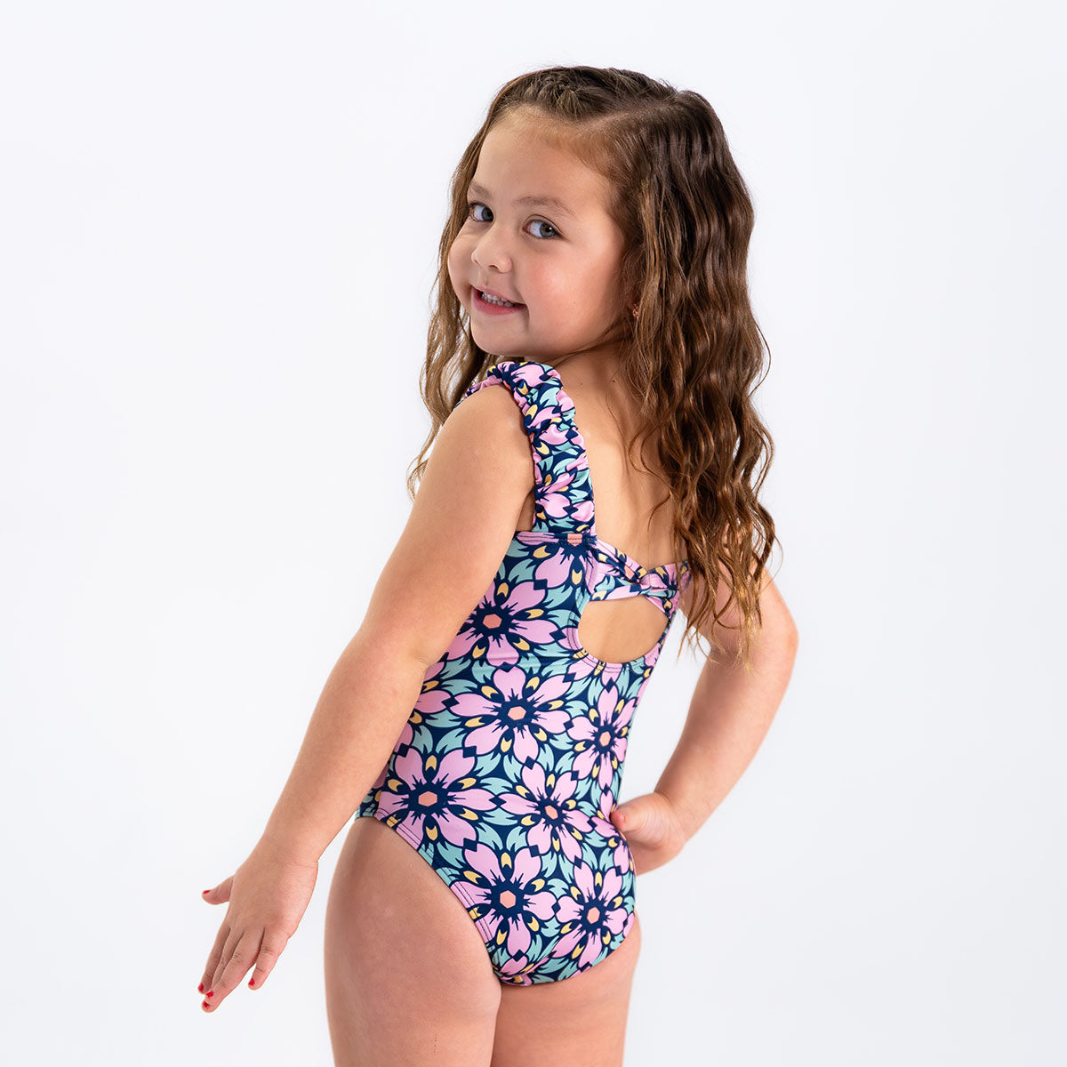Puffy Sleeve One Piece Swimsuit for Girls - Trendy Ruffled Bathing Suit for Beach, Pool & Summer Vacations