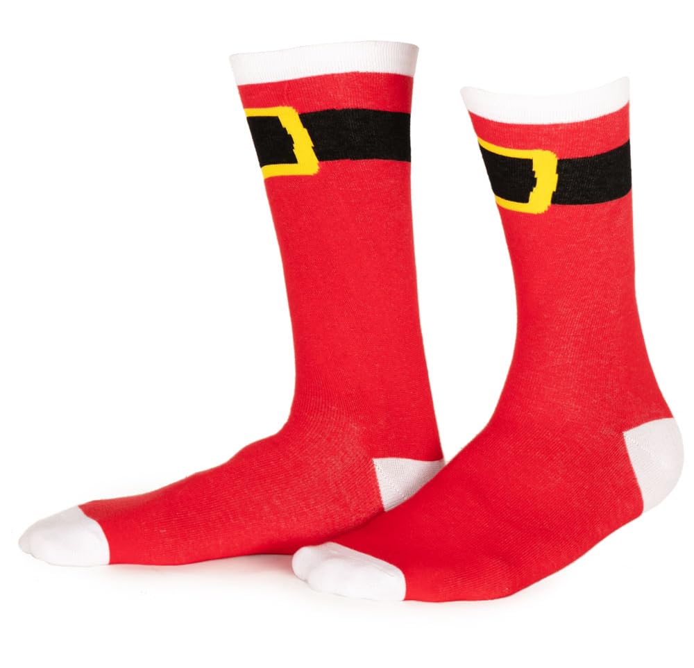 Festive Men's Holiday Socks - Funny Christmas & Valentine's Day Novelty Socks for Gifts, Parties & Casual Wear - Tipsy Elves Collection