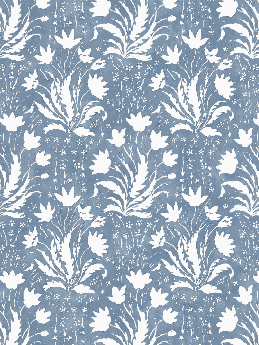 Nathan Turner Blue Floral Wallpaper - Peel and Stick Removable Wallpaper for Bedroom, Living Room, and Nursery Decor