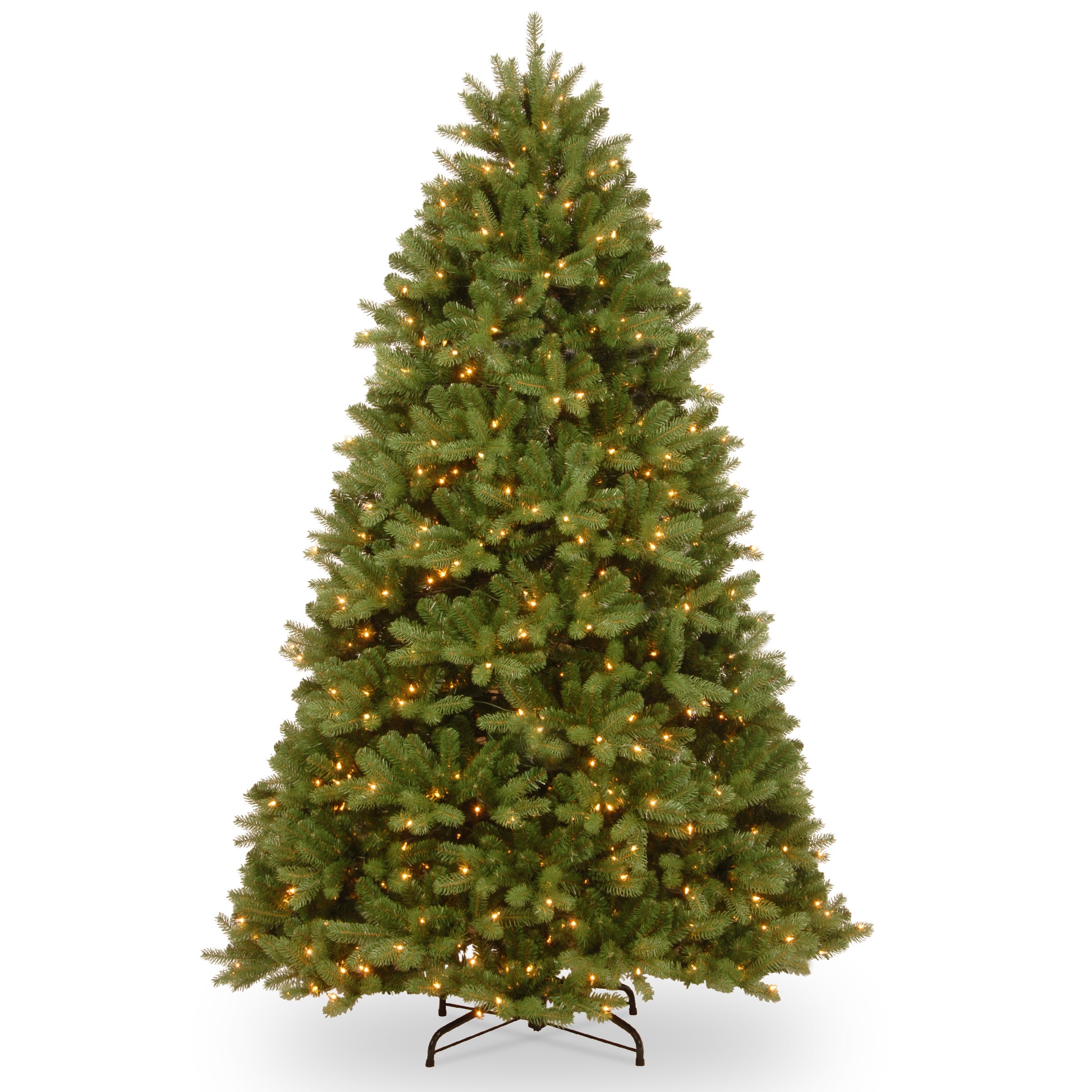 8 ft Pre-Lit Newberry Spruce Artificial Christmas Tree with Dual Color LED Lights & PowerConnect - Perfect for Living Room, Office, and Holiday Decorations