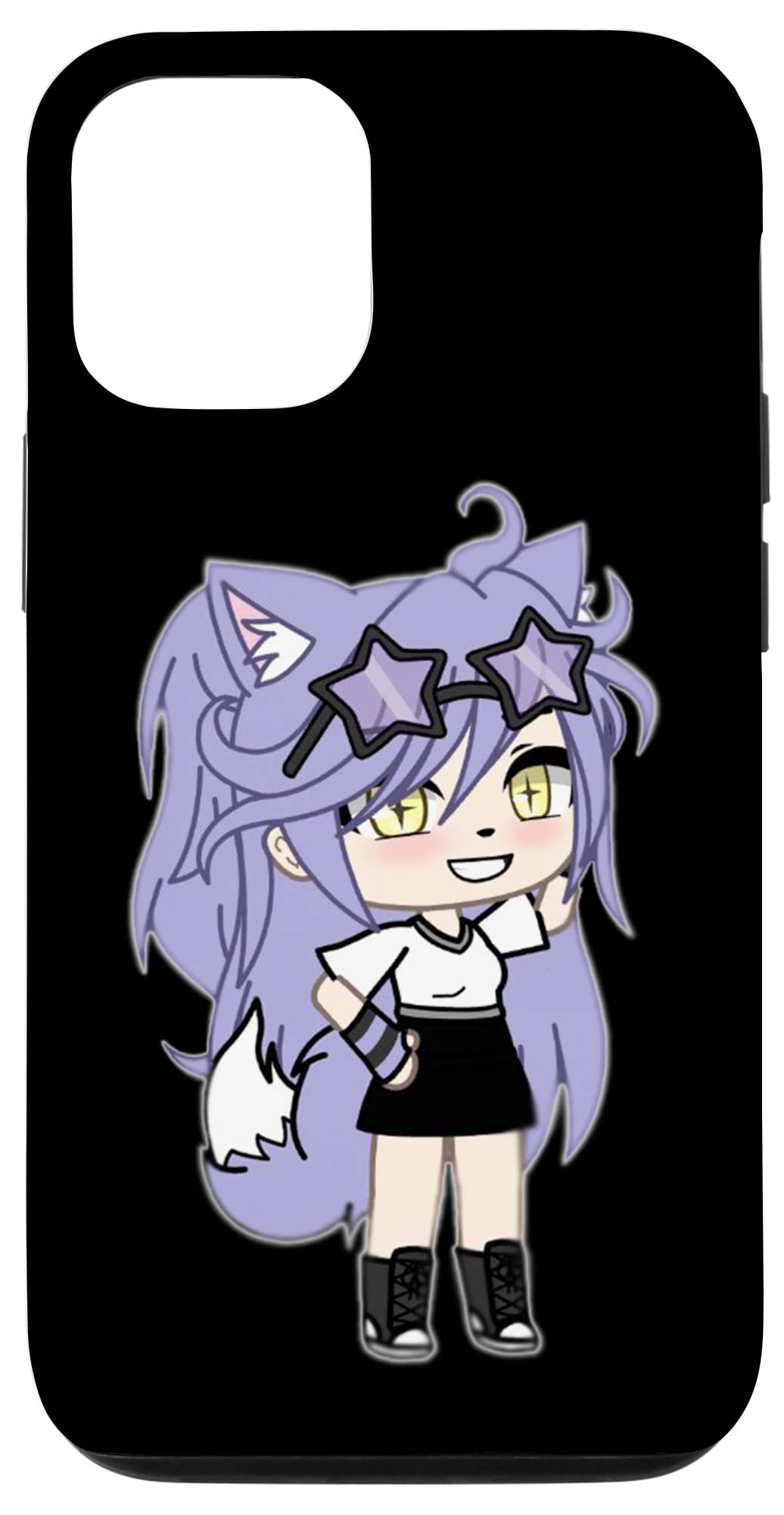 iPhone 12/12 Pro Kawaii Anime Chibi Phone Case - Cute Manga Gacha Life & Gatcha Club Inspired Protective Cover | Perfect for Anime Fans, Cosplay Events & Kawaii Style Lovers