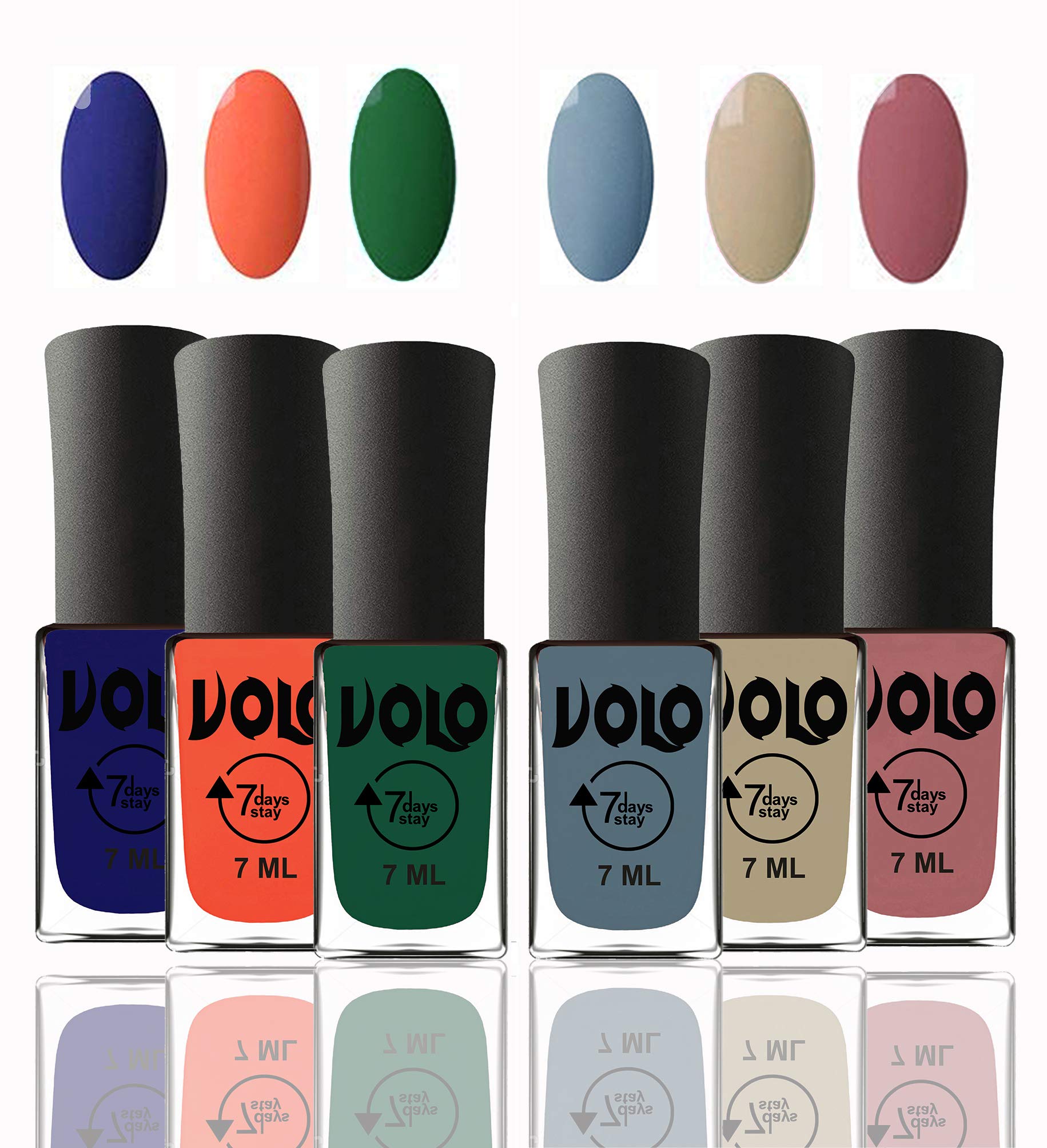 Volo 12 Colors Long Lasting Nail Polish Set for Women & Girls - Vibrant Multi-Color Nail Paints for Everyday Wear, Parties & Special Occasions