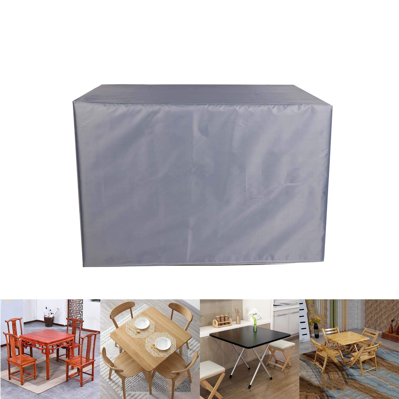 Heavy Duty 87x87x33 Inch Rectangular Waterproof 420D Outdoor Patio Table Cover - Durable Protection for Dining Tables & Chairs - Perfect for Backyard, Garden, and Deck Furniture Protection