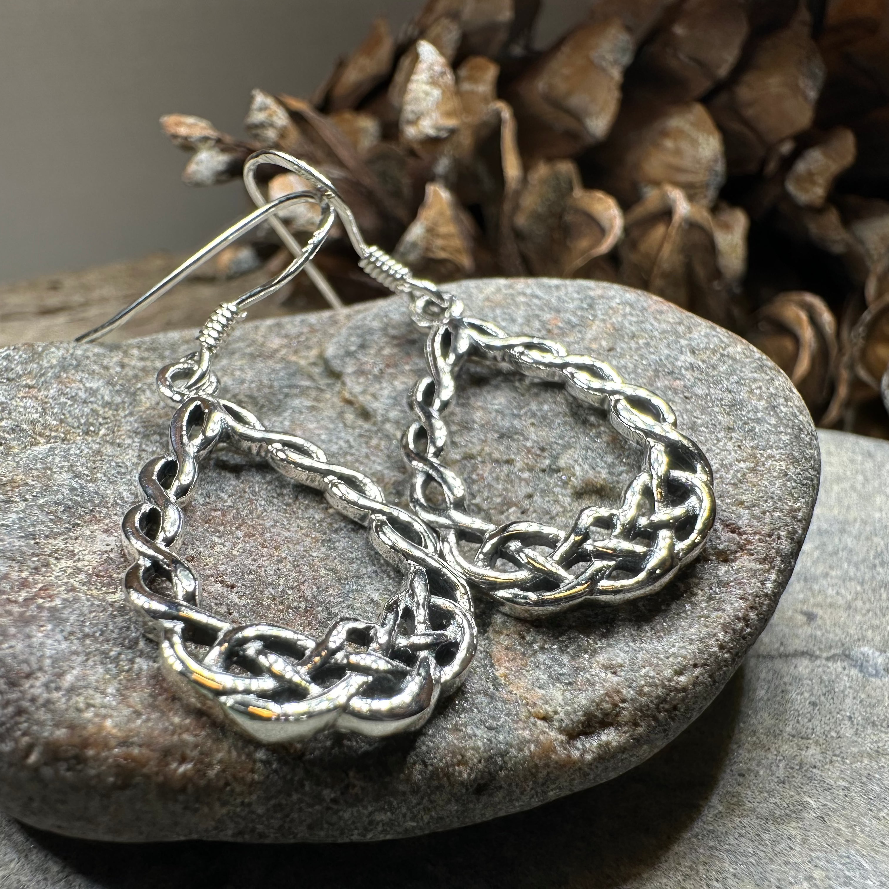 Celtic Knot Earrings for Women - Sterling Silver Irish Claddagh Dainty Drop Earrings | Perfect for St. Patrick's Day, Weddings & Special Occasions
