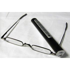 Original Magnetic Reading Glasses (+1.00 Strength) - Stylish Burgundy Compact Folding Eyewear for Reading, Travel & Everyday Use