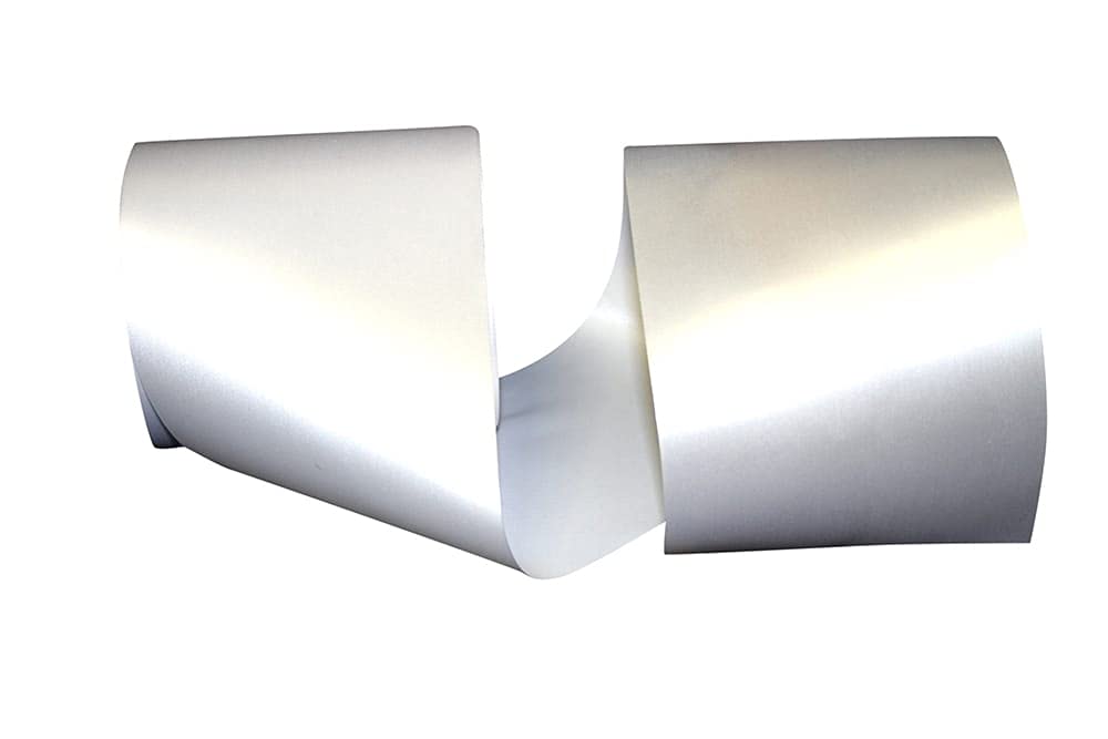 Reliant Ribbon 5750-030-10W Premium White Printer Ribbon - 4 Inch x 55 Yards, 100% Polyester Fiber - Ideal for Label Printing, Barcode Machines & Industrial Applications