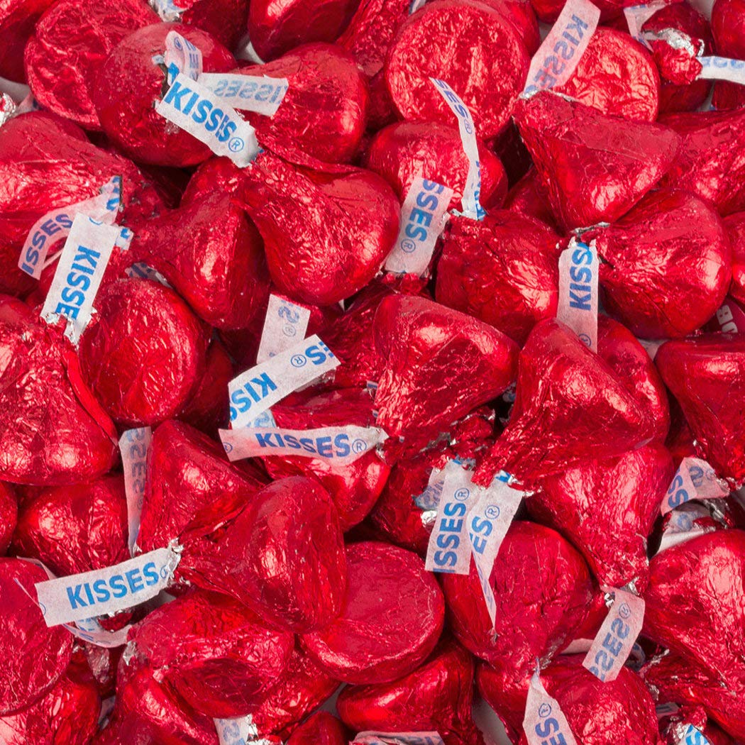 Red Kisses Chocolate Assortment 4.16lb (67oz) Gourmet Gift Box - Perfect for Valentine's Day, Birthdays & Romantic Occasions