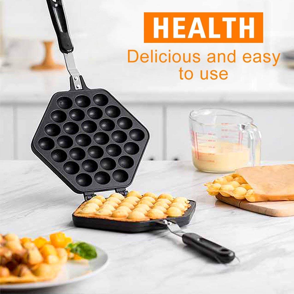 Non-Stick Waffle Maker & Egg Bubble Pan - Aluminum Alloy Pancake Baking Plate for Home Kitchen | Perfect for Breakfast, Brunch & Dessert Making