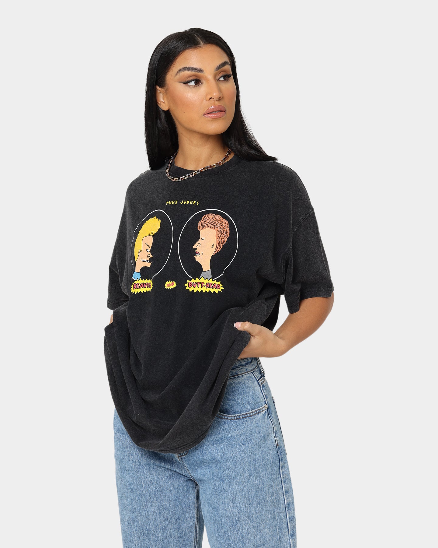 Vintage Beavis & Butthead Graphic T-Shirt - Black Retro Cartoon Tee for Men & Women - Perfect for Casual Wear, Fan Merchandise & 90s Nostalgia