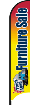 Feather Flag Banner - Heavy Duty Custom Advertising Flag for Furniture Sales & Promotions | Perfect for Retail Stores, Car Dealerships & Outdoor Events