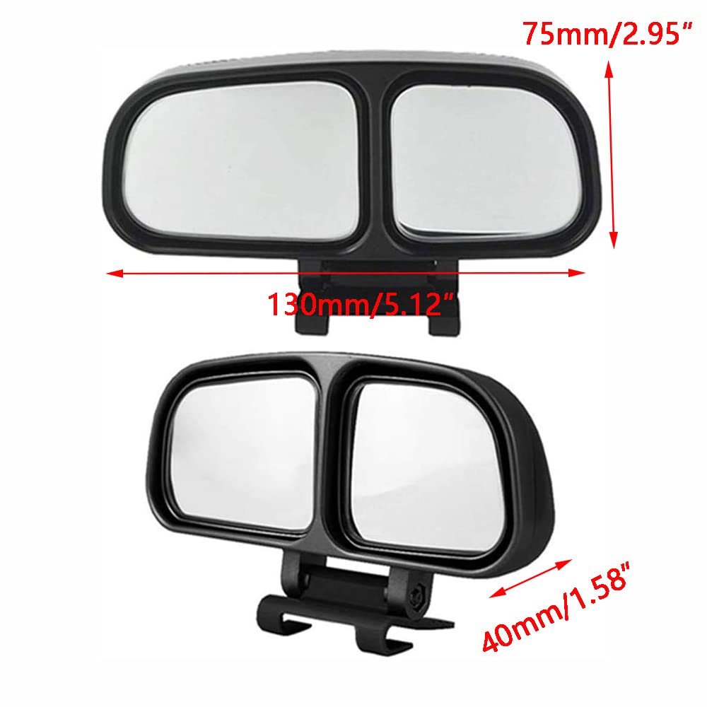 Universal Car Blind Spot Mirror - Wide Angle Adjustable HD Rearview Mirror for Safer Driving (Left/Right) | Perfect for Highway Merging & Parking Assistance
