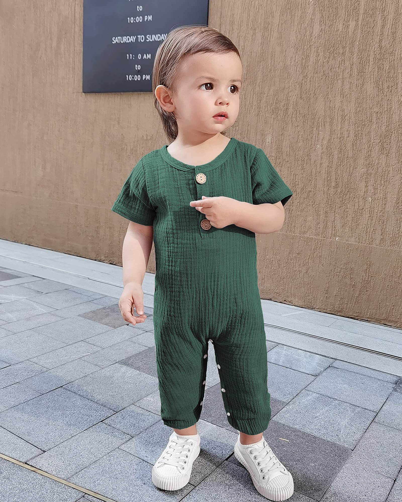 Adorable Newborn Baby Girl Summer Outfits - Short Sleeve Romper Jumpsuit & Bodysuit Set | Soft Cotton Infant Clothes for 0-12 Months | Perfect for Playdates, Photo Shoots & Everyday Wear