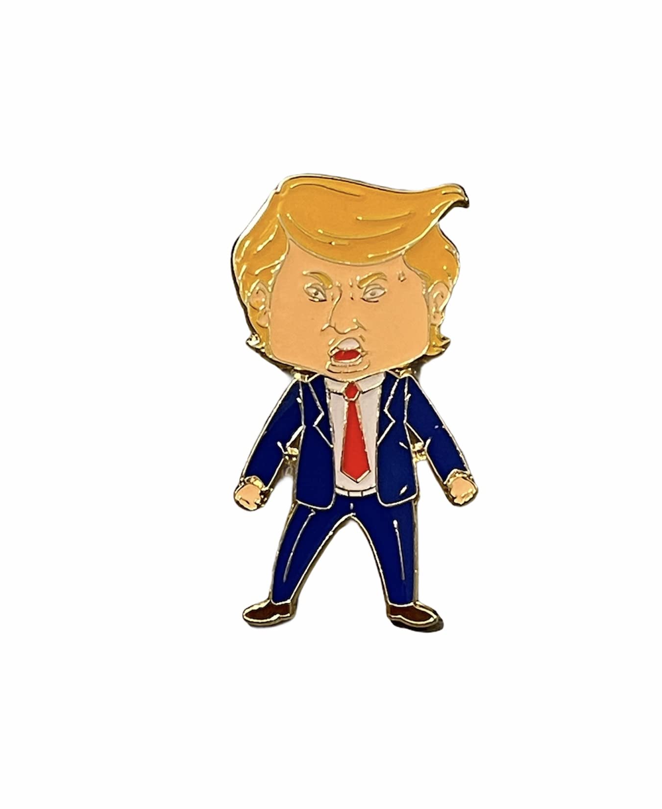 Trump President Bobblehead Pin Magnet Key Chain - Collectible Political Souvenir Gift Set for Friends, Kids & Mom - Perfect for Election Parties, Office Decor & Patriotic Gift Giving