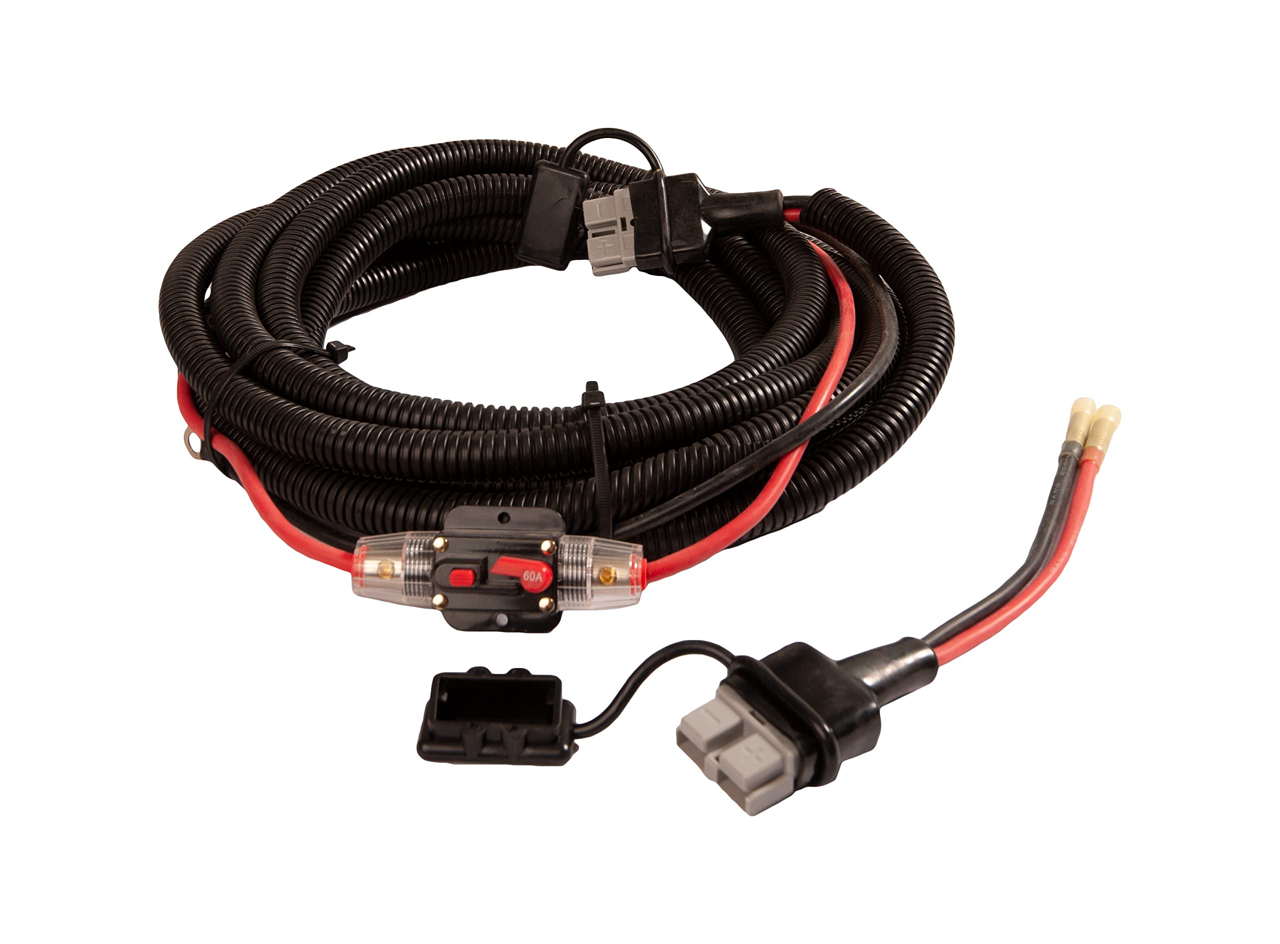 Premium Trolling Motor Quick Connect Battery Harness Kit with 60 AMP Circuit Breaker - Marine Grade Wiring for Bass Boats & Kayaks - Perfect for Freshwater & Saltwater Fishing