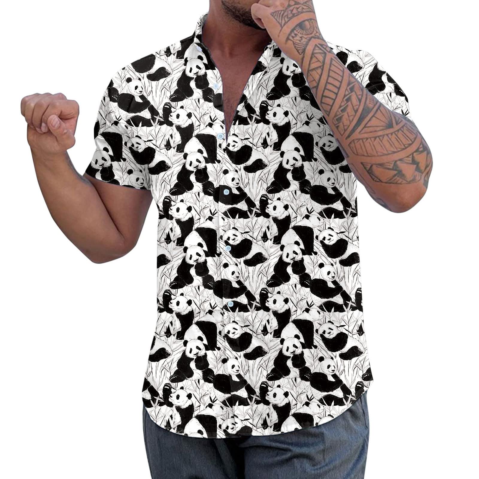 QWENTMTNTY Men's Short Sleeve T-Shirt - Casual Printed Summer Tops for Men | Perfect for Spring Outfits, Beach Wear & Everyday Fashion